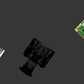 Industrial Control Switch Panels With Red Green Yellow Buttons Black Yellow Housing Mounting Base Connectors
