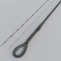 Heavy Duty Hardware Tool With Loop Handle And Steel Wire Ropes