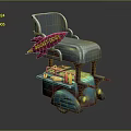 Rocket Dogs Hot Dogs Food Cart With Buns Ketchup Mustard And Toppings
