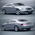 Silver Mercedes Sedan With Sleek Design And Alloy Wheels Front Rear Views