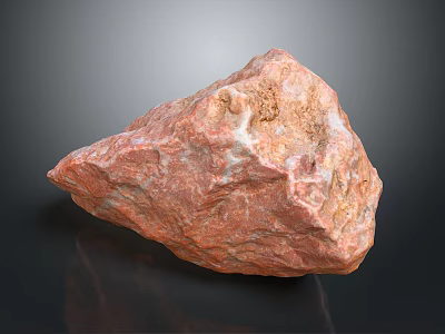 Natural Wood And Red Stone Materials For Contemporary Decor Projects 3d model