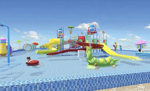 Water Park 3d model