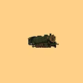 Vintage Green Steam Train With Red Wheels Classic Design And Retro Style