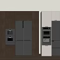 Refrigerator Cabinet Refrigerator Embedded Refrigerator 3d model