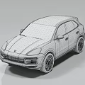 Black Porsche SUV With Sleek Exterior Design And Color Options Including Brown Gray