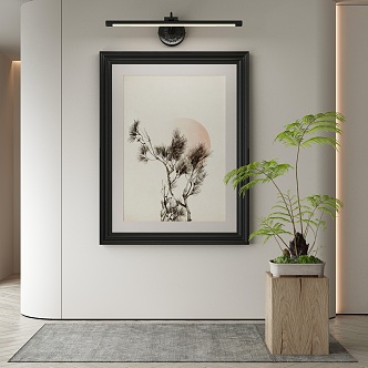 New Chinese Decorative Painting 3d model