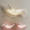 Artistic Modern Chandelier Design With Flowing Textured Shades And Soft Illumination