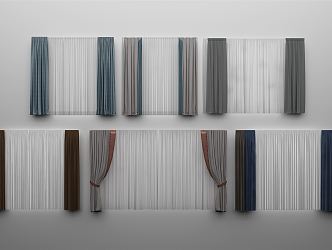 Modern Curtains 3d model