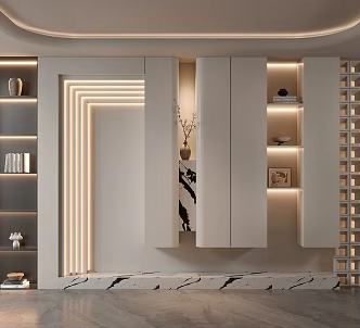 Shoe Cabinet Entrance 3d model