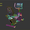 Modern Stationary Exercise Bike With Digital Display Screen For Home Gym Fitness Workouts