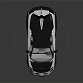 Sleek White Super Sports Car With Carbon Fiber Roof And Rear Spoiler