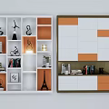 Modern Storage Cabinet Bookshelf Storage Rack Storage Rack Accessories 3d model