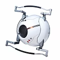 Smart Machine With Spherical Design Supporting Brackets Speaker And Control Buttons 3d model