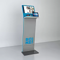 Commercial Interactive Kiosk Stand Up Design With Large Display Screen And Tablet BOB KEE Logo