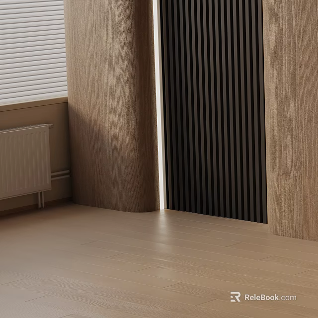Modern Minimalist Bedside Table With Wooden Frame Drawer Storage And Smooth Surface Design 3d model 