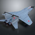 Detailed Gray Military Fighter Jet Featuring Red Star Markings And Dual Engines