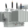 High Voltage Industrial Power Transformer TBEA With Cylindrical Bushings And Radiator Panels