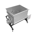Industrial Stainless Steel Square Tank Mixing Equipment With Motor Control Box And Wheels