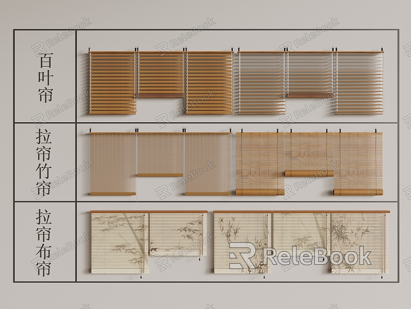 New Chinese Bamboo Blinds Venetian Blinds model