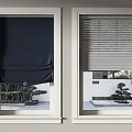 Various Roman Blinds With Different Colors And Styles For Home Window Decoration