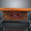 Industrial Style Workbench With Wooden Top And Metal Frame For Workshop Crafting