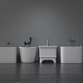 Modern White Bathroom Accessories with Basins Faucets and Stylish Designs in Interior