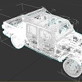 Jeep buggy car off road pickup truck 3d model