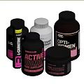 Active Women Food Supplements With Vitamins Protein Powder And Fitness Equipment