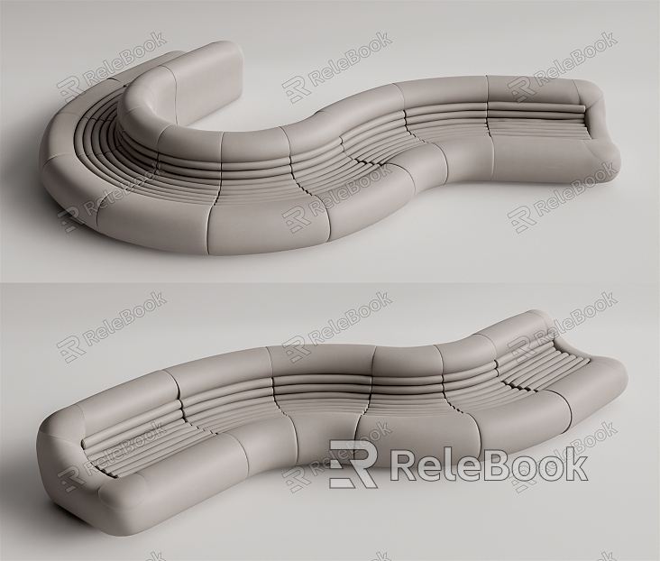 modern shaped sofa curved sofa model