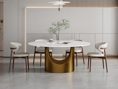 Restaurant Dining Table and Chair Dining Table and Chair Combination Dining Table Dining Chair 3d model
