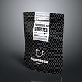 Bardmans Professional Grade Tea Packaging With Black White Chevron Pattern