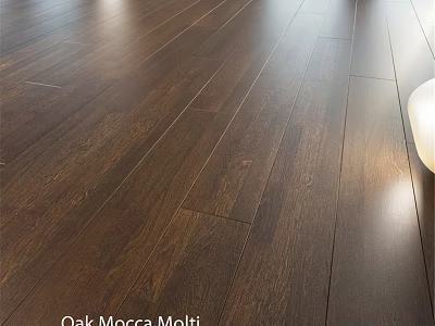 Oak Mocca Molti Wooden Flooring With Natural Texture And Warm Tones 3d model