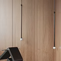Modern Wall Lamp Design With Black Pole And White Globe On Wooden Wall