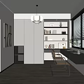 Modern study 3d model