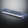 Electronic Keyboard Instrument With Full Size Keys And Control Panel 3d model