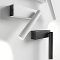Minimalist Modern Wall Sconces White and Black Design Mounted on Wall with Soft Light