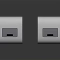 Two Sleek Modern Electronic Devices With White Black Design Display Screen And Buttons