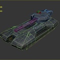 Sci-fi Tank Cartoon Tank Sci-fi Vehicle Sci-fi Vehicle World of Tanks Tank War Anime Tank 3d model