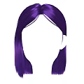 Modern Short Purple Hair Hairstyle Design With Bangs And Stylish Look