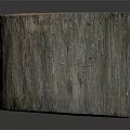 Rustic Wooden Tree Stump Decorative Piece With Round Surface And Natural Growth Rings