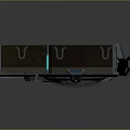 Sturdy Dark-colored Medical Device With Red Cross Circular Indicator And Structural Frame