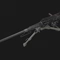 Realistic heavy machine gun 3D model 3d model