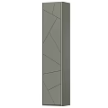 Modern Entryway Side Cabinet With Geometric Panel Design And Functional Storage Space