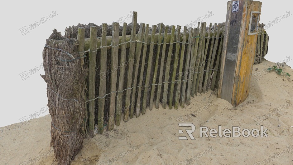 Modern Fence Beach Fence model