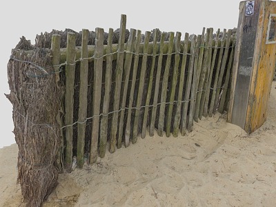 Modern Fence Beach Fence model