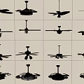 Modern Ceiling Fan Lights With Various Designs And Colors For Home Decor