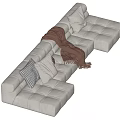 Modern Multiplayer Sofa 3d model