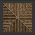 Traditional Architectural Structure With Terracotta Tiled Roof And Intricately Carved Columns