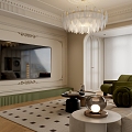 French Living Room 3d model