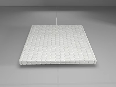 White Hexagonal Honeycomb Pattern Foam Mat with Smooth Surface for Home Use 3d model